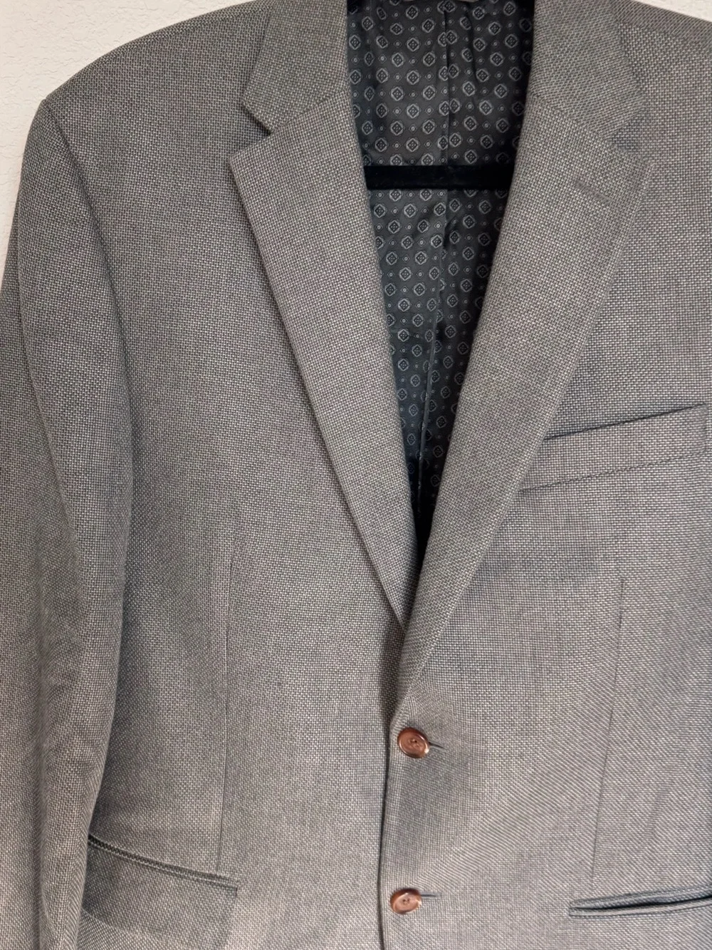 Lauren Ralph Lauren Men’s Gray Textured Blazer Sport Coat Size 41R